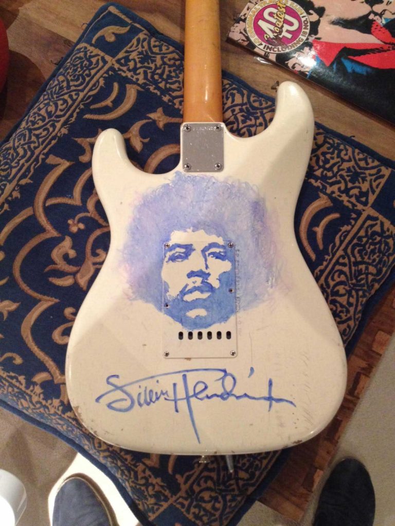 Custom Painted Fender Stratocaster Jimi Hendrix Hand Painted Custom Painted Fender Stratocaster Jimi Hendrix Hand Painted