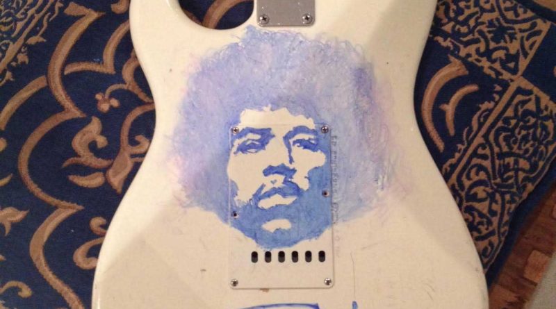 Jimi Hendrix Custom Hand-Painted & Professionally Setup & Super-Playing Stratocaster!