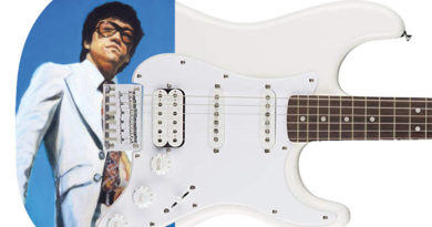 Bruce Lee Custom Painted Guitar