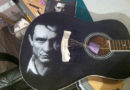Johnny Cash Custom Painted Acoustic Guitar