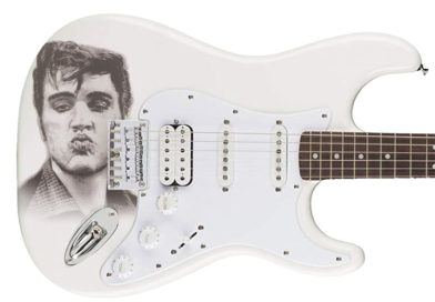 Custom Elvis Presley Painted Guitar Stratocaster